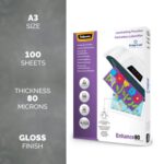 Il Laminating Pouch A3 80mic 100pk - Image 2
