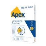 Apex Laminating Pouch A4 Duty 100pk