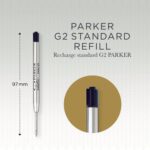 Parker Quink Ballpoint Pen Refill Black Blister Pack - Image 7