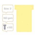 Nobo Yellow A50 Size T Cards Pack Of - Image 3
