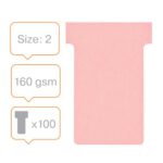 Nobo T Card Size Pink Pack Of - Image 3