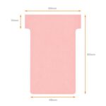Nobo T Card Size Pink Pack Of - Image 5