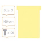 Nobo T Card Size Yellow Pack Of - Image 3