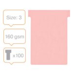 Nobo T Card Size Pink Pack Of - Image 3