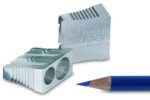Metal Wedge Double Sharpener Box Silver Box Of - Image 2