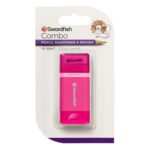 Combo Sharpener And Eraser Pink Blister Blisters Of