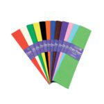 Bright Ideas Crepe Paper 500mmx3m Assorted Pack Of