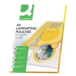 Q Connect A4 Laminating Pouch Micron Pack Of