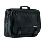 Monolith Expanding Flapover Briefcase Microfibre Material Black - Image 2