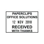 Q Connect Custom Date Self Inking Stamp 43 X 28 mm - Image 2