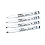 Artline Calligraphy Pen Set Assorted Nibs Black Pack - Image 2