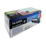 Brother Tn320bk Black Laser Toner Cartridge Tn 320bk