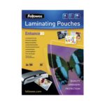 Fellowes A4 Enhance Matt Micron Laminating Pouch Pack