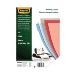 Fellowes Recycled A4 Pvc Binding Covers Clear Micron
