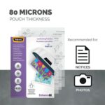Fellowes A4 Laminating Pouch Micron Pack Of - Image 2