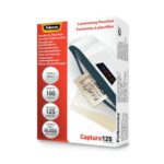 Fellowes 54 X 86 mm Capture Gloss Laminating Pouches Micron Pack