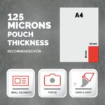 Fellowes 54 X 86 mm Capture Gloss Laminating Pouches Micron Pack - Image 3