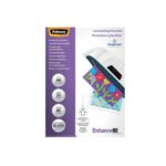 Fellowes A4 Enhance Laminating Pouches Micron Pack Of