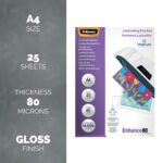 Fellowes A4 Enhance Laminating Pouches Micron Pack Of - Image 2