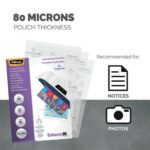 Fellowes A4 Enhance Laminating Pouches Micron Pack Of - Image 3