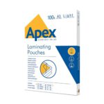 Fellowes Apex A3 Light Duty Laminating Pouches Clear