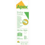 Fellowes Apex 6 mm Black Plastic Binding Combs Pack