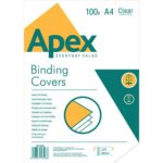 Fellowes Apex Clear Lightweight Pvc A4 Covers Pack
