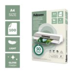 Fellowes Recycled A4 Laminating Pouches Gloss Micron Pack - Image 2