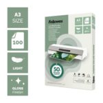 Fellowes Recycled A3 Laminating Pouches Gloss Micron Pack - Image 2