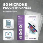 Fellowes Laminating Pouches Micron Total Thickness Gloss A3 - Image 3