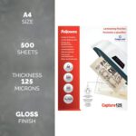 Fellowes Laminating Pouches Micron Total Thickness Gloss A4 - Image 2