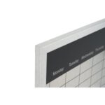 Bi Office Magnetic Weekly Silver Finish Planner Grey - Image 4