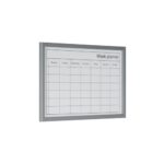 Bi Office Magnetic Weekly Planner Whiteboard Grey Frame - Image 2