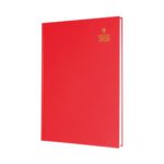 Collins A5 Desk Diary Week To View Red