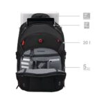 Wenger Gigabyte inch Laptop Backpack Black - Image 3