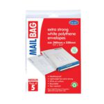 County Stationery Mail Bag Polythene Envelopes X5 White