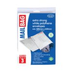 County Stationery Mail Bag Polythene Envelopes X3 White