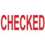 Colop Green Line Word Stamp Checked Red C144837che - Image 3