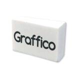 Graffico Plastic Eraser White Pack Of EN05992 - Image 2
