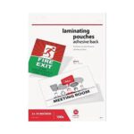 Star Adhesive Back Laminating Pouches Glossy 2x75 Micron