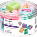 Duo Block Pencil Sharpener Tub Box Of