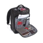 Falcon Laptop Backpack Full Grain Luxury Leather Black - Image 3