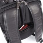 Falcon Laptop Backpack Full Grain Luxury Leather Black - Image 6