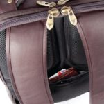 Falcon Laptop Backpack Full Grain Luxury Leather Brown - Image 6