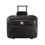 Monolith Deluxe Black Nylon Wheeled Laptop Case - Image 2