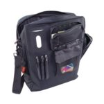 Monolith Multifunctional Nylon Black Laptop Backpack And Grey - Image 2