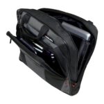 Monolith Nylon Laptop Messenger Bag Black And Grey