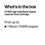 Hp 80x Black High Yield Laserjet Toner Cartridge - Image 9