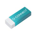 Q Connect Eraser White Pvc KF00236