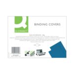 Q Connect A4 Blue Leathergrain Comb Binder Cover - Image 2